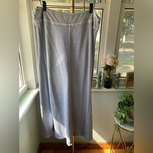 Poetry Hemp & Cotton Mineral Wash A -line Paneled Maxi Skirt Women’s 12